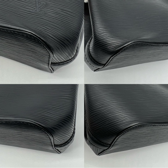 âSOLDâAuthentic Louis Vuitton Black Epi Mandara PM shoulder bag - Picture 13 of 16